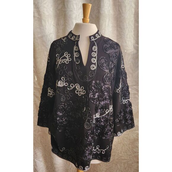 +24  Investments II pretty black top for a special occasion - Picture 1 of 10
